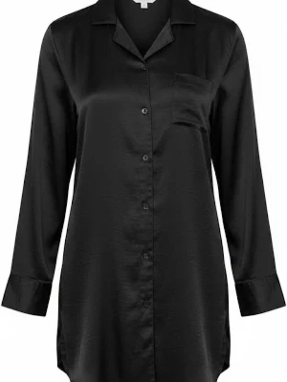 AUDEN Long Button Down Long Sleeve Sleepshirt Womens XXL